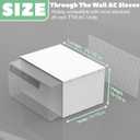 Through The Wall Air Conditioner Sleeve for 26 Inch Through The Wall Air Conditioner Units, Universal AC Wall Sleeve Cover with Ventilation Grille, Weather Resistant & Keep Out Leaves
