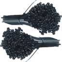 7 x 120 Pcs 8 Inch Cable Zip Tie, ORWUDIZ Multifunctional Tie, Nylon 66 Material, Tensile Strength 50 Lbs, Black, Cable Binding Classification, Suitable for Industrial, Outdoor, Home, Office Use