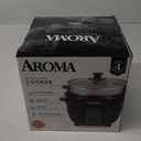 Aroma Housewares ARC-363-1NGB 3 Uncooked/6 Cups Cooked Rice Cooker, Steamer, Multicooker, 2-6 cups, Black