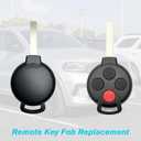 2PCS Car Key Fob Keyless Entry Remote 315MHz KR55WK45144 / 267T-5WK45144 for Smart Fortwo 2008-2015 | 4 Buttons