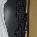 Perixx PERIBOARD-330B, Wired Ergonomic Keyboard with Adjustable Wrist Rest, Illuminated Keys, and Membrane Low Profile Keys, 2 Extra USB Ports, US English Layout