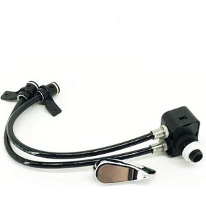 EcoFlush B8106-06R /BS004 RIGHT SIDE ONLY Flush Control Valve W/Tubes Including Handle - Replacement for Single Flush Models B8104 & B8106