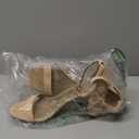 Women's Heeled Sandals Open Toe Ankle Strap Chunky Heels Dress Shoes Wide Feet Friendly, Size 7, Beige