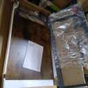 HOOBRO Folding TV Tray Table, Wooden TV Tray, Portable Sofa Side Table