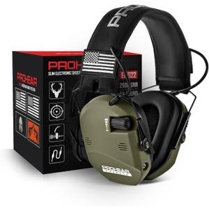 PROHEAR 022 Electronic Ear Protection for Shooting & Hunting - 29dB SNR Noise Reduction, 4 Omnidirectional Microphones