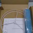 PATIKIL Lamp shades for Table Lamps 11.4" Top x 12.6" Bottom x 9.8" High Drum Lamp shades for Floor Lamps Medium Linen Lampshade Easy Assembly for Lamp Replacement, Blue