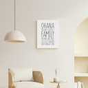 Ohana Means Family Sign Hawaiian Home Decor, Ohana Hawaii Gifts for Women Men, Framed Hawaiian Hawaii Canvas Poster Painting Wall Art, Ready to Hang for Home Office Bathroom 12 x 15 Inch