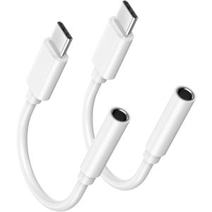 [Apple MFi Certified] USB C to 3.5mm Headphone Jack Adapter, Type C to Aux Audio Dongle Cable Cord Compatible with iPhone 17/16/15 Pro/15 Pro Max, iPad Pro, Samsung S21-24, Pixel 7/6/5（1 Pack）