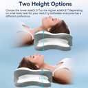 Sleep Apnea Pillow with Neck Pain & Snoring Relief -Orthopedic Cervical Pillow, Ergonomic Contour Memory Foam for Side, Back,Stomach Sleepers, Medium Firm Support