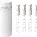 4 in 1 Travel Dispenser Bottle,4 Pack 30ML Travel Bottles for Toiletries, Leak Proof Travel Size Containers (White, OneSize)