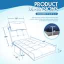 Outdoor Chaise Lounge Chair Cushion, Waterproof Outdoor Chair Cushions for Patio Furniture, 71 x 21 x 4 Inches Replacement Chaise Lounge Cushion with Ties (Blue)