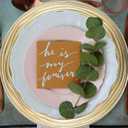 13 Inch Round Charger Plates, Set of 6, Dinner Chargers Bulk Wedding (Gold)