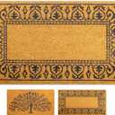 Coir Doormat 16"x27.5", Classic: Door Mat, Welcome Mat, Funny Pattern for Indoor & Outdoor Entrances
