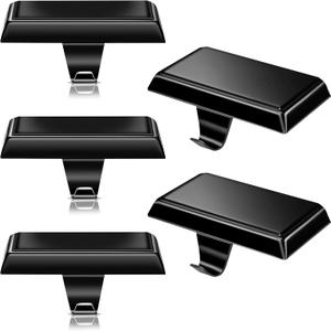 Christmas 6 Pcs Black Stocking Holders Mantel Hook Hangers Fireplace Hooks Hanger Grip Bases for Christmas Party Decorations Xmas Dcor