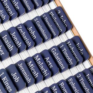 Mr. Pen- Bible Tabs, 75 Tabs, Sapphire Blue, Laminated Bible Tabs for Women and Men, Bible Tabs for Study Bible, Bible Index Tabs, Bible Book Tabs, Bible Labels Tabs, Mr Pen Bible Tabs