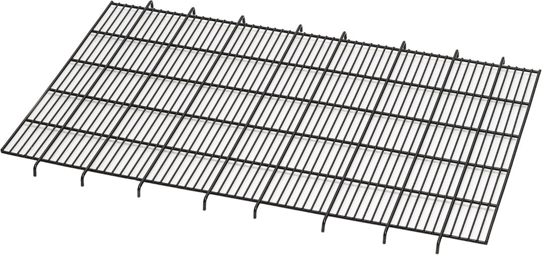 MidWest Homes for Pets Floor Grid for Dog Crate; Elevated Floor Grid Fits Models 1336TD, 1536, 1536DD, 436, 436DD, 1936, 1936DD, 1636/1636DD CURVED SLIDE BOLT LATCH, Black; Model FG36B (36" x 23")