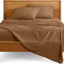 Bare Home King Sheet Set - 1800 Ultra-Soft Microfiber King Bed Sheets - Double Brushed - Deep Pockets - Easy Fit - 4 Piece Set - Bedding Sheets & Pillowcases (King, Caramel)