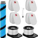 HEPA Filter Brush Roller Accessories Compatible with Shark IZ662H Vertex Pro Lightweight Duo Clean PowerFins Cordless Stick Vacuum Cleaner Replacement Parts XHFIZ500 XFFKIZ600 855FFJ362H