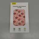 JEMDO Textured Grip Protective Case Compatible with Nintendo Switch 2 (2025)  Cute Pink Strawberry Design, Matte Shockproof TPU Shell with Anti-Slip Handles, Ergonomic & Comfort Slim Back Cover