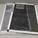 Expandable Window Screen, 2 Pack Adjustable Window Screen (15" H x 21" - 40" W) - Medium Replacement Window Screens with Frame, Durable Replacement Screen for Window
