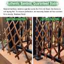 Bamboo Expandable Trellis for Climbing Plants, Wood Garden Lattice Fence Panel for Outdoor Balcony Patio Plant Support for Ivy Vine Roses,Animal Barrier,Indoor Balcony Patio Decor