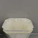 GO&SO Square Cut Corner Lampshade, 8x14x11 Inch Medium Table Lamp Shade Beige, Natural Fabric Handcrafted, Easy Assembly Required (Single) Living Room Floor Lamp Shades Replacement,Modern