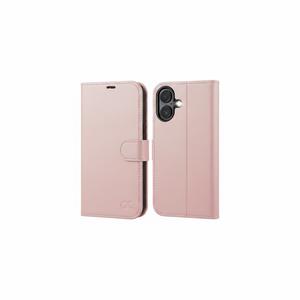 OCASE Compatible with iPhone 16 Plus Wallet Case, PU Leather Flip Folio Case with Card Holders RFID Blocking Kickstand [Shockproof TPU Inner Shell] Phone Cover 6.7 Inch 2024,Pink