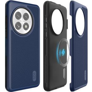 TUDIA MergeGrip [Magsafe Compatible] for OnePlus 13 Case 5G (2025) - [Military Grade Drop Tested] Dual Layer Shockproof Slim Heavy Duty Tough Cover Phone Cases - Indigo Blue