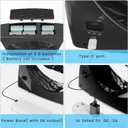 9" Desk Fan, Battery & USB-C Powered, 2 Cooling Speeds Table Fan With 90 Adjustable Tilt, 388ft/Min Powerful Airflow, Portable Desktop Fan for Home, Office, Kitchen, Travel, Black