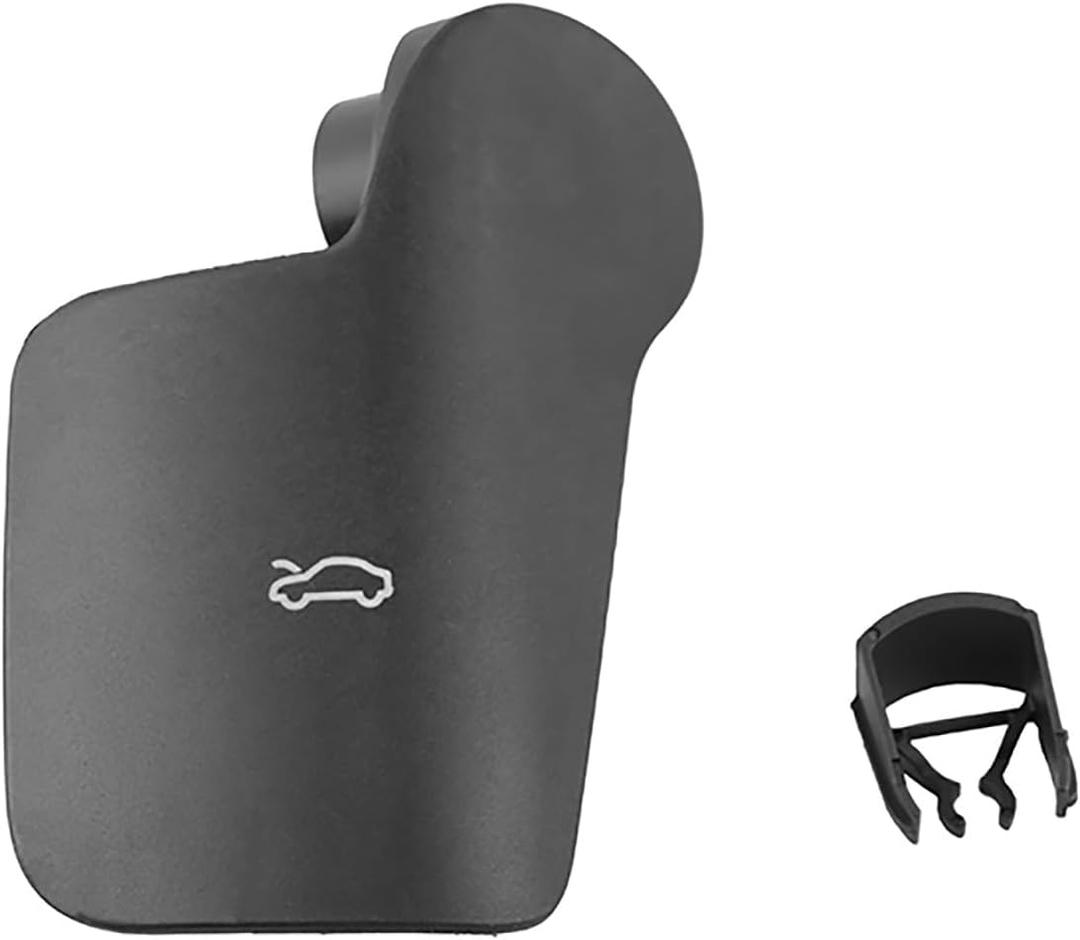 4M1823533F4PK front hood release handle compatible with 2017 2018 2019 2020 2021 Audi Q7, VW Touareg and Porsche Cayenne 2018 2019 2020 2021 Black car hood latch handle