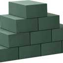 Mifoci 12 Pcs Floral Foam Blocks Flower Arrangement Supplies Foam Bricks for Flowers Wet Dry Plant Foam 5.5" L x 3" W x 1.7" H Green Florist Foam for Wedding Birthday Home Office Garden Decorations