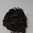 Mens Wig Short Curly Brown Wig Synthetic Costume Replacement Wig for Males