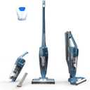 Vacmaster Portable 10.8V 2-in-1 Cordless Stick Lightweight Vacuum Cleaner with 2-Speed Power Control and LED Headlight for Hardwood Floor, Carpet & Pet Hair, Blue
