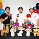 24Pcs Colorful Skateboard Photo Booth Props Kit with Sticks and Adhesive Dots, Neon Skate Party Decorations for Birthday Celebration, Skateboard Theme Table Centerpiece for Boys Girls Teens