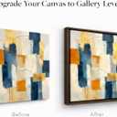 ART Floating Canvas Frame for 1"–1.25" Deep Gallery-Wrapped Canvas, Wood-Look Floater Frame for Stretched Canvas Prints & Wall, Dark Brown, 16" x 20"