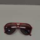 livho Trendy Polarized Aviator Sunglasses Women Men, Retro Sun Glasses for Women Men 2025, Oversized UV Protection Shades (Red)