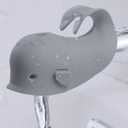 Bath Spout Cover, Faucet Cover Baby Protector Bath Tub Faucet Cover Protector for Kids, Silicone Bathtub Spout Cover for Baby Kids Toddlers Safety Protection Accessories (Gray)