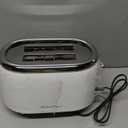 Mueller Retro Toaster 2 Slice with 7 Browning Levels and 3 Functions: Reheat, Defrost & Cancel, Stainless Steel Features, Removable Crumb Tray, Under Base Cord Storage, White