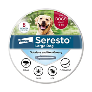 Seresto Large Dog Vet-Recommended Flea & Tick Treatment & Prevention Collar for Dogs Over 18 lbs. | 8 Months Protection