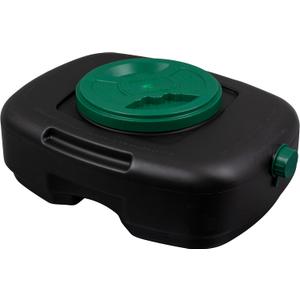 Scepter AM06984 12 Quart Oil Drain Pan with Lid, Filter Drain Screen, and Pour Spout for Automotive Fluids Including Engine Oil, Anti-Freeze, Transmission Fluid and More, 13" x 17-1/4" x 6"