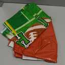 Gatherfun 2-Pack Football Decorations  Touchdown Tablecloth Set, 54x108 Disposable Plastic Covers for Game Party, Birthday Party & Football-Themed Favors