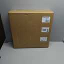 4 Lights 20 Inch Semi Flush Mount Close to Ceiling Light Fixture,Linen Fabric Shade Black Finish for Bedroom,Living Room,Dining Room Hallway