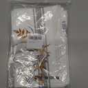 Fall Placemats Thanksgiving White Pumpkin Leaf Branch Tablemats for Dinner Table Gray Stripes Autumn Table Mats for Thanksgiving Day Holiday Cotton Linen Washable Set of 6