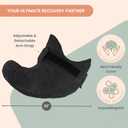 MOYOAMA Post Shoulder Surgery Pillow with Pocket- Rotator Cuff Pillows for Sleeping, After Shoulder Surgery Must Haves, Rotator Cuff Sleeping Pillow, Rotator Cuff Surgery Recovery Accessories, Size: With Arm & Shoulder Strap (S/M)