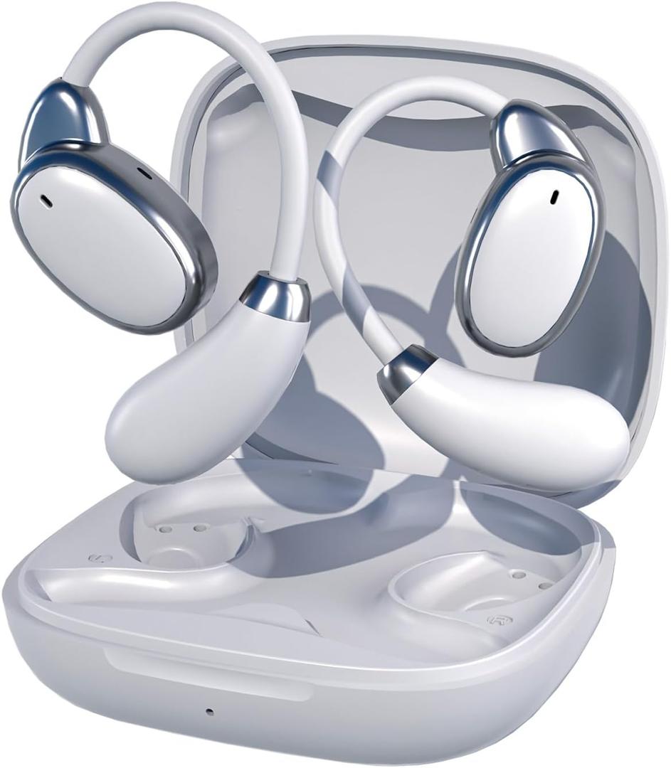 AI Translation Earbuds Wireless Bluetooth - 150 Languages Open-Ear Headphones Translator for iPhone and Android 3-in-1 Real Time Translating Device for Travel Business Learning with Charging Case