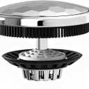 XAJOON Bath Tub Drain ProtectorDrain Hair Catcher, Drain Strainer,Fits 1-3/8 ~1-3/4 Drains (Not Fit for the Kitchen/Shower Drain.Patented Design,Chrome)