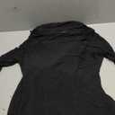 REORIA Women's Fall Mesh Sheer Long Sleeve Wedding Guest Dress Sexy Floral Bodycon Maxi Long Dresses (Black Onyx) S