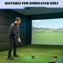 Hahafelt Golf Wall Padding, Golf Simulator Enclosure Safety Padding Memory Foam with PU Leather Surface for Soundproof Impact Protection 10pc