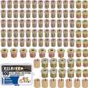 Ailbiuko 100Pcs 3/16" Brake Line Fittings Assortment Kit,3/8 Inch24 Threads Nuts and Unions,7/16 Inch24 Thread,1/2 Inch20 Thread,9/16 Inch18 Thread Nut