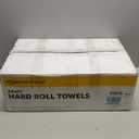 AmazonCommercial 1-Ply Kraft 7.9' Hard Roll Paper Towels (SOFI-011) Bulk for Business |Made from 100% Recyclable Material |Compatible with Universal Dispensers|800 feet per Roll (6 Rolls)